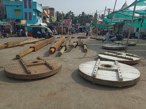 ରଥଯାତ୍ରା ପାଇଁ ରଥଦାଣ୍ଡ ପ୍ରସ୍ତୁତ ନିର୍ମାଣ ଚାଲିଛି ବ୍ରହ୍ମ ତାଳଧ୍ୱଜ ରଥ