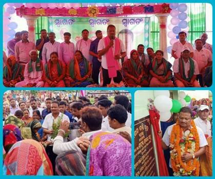 ମନ୍ତ୍ରୀଙ୍କ ବିଭିନ୍ନ ପ୍ରକଳ୍ପ ଉଦଘାଟନ ଓ ମନ୍ତ୍ରୀଙ୍କୁ ସମ୍ବର୍ଦ୍ଧନା