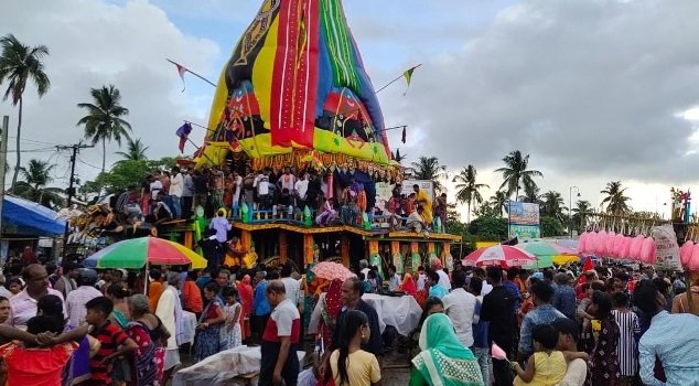 ସିଂହଦ୍ୱାର ଚକଡ଼ା ଲାଗିଲା ଶ୍ରୀବଳଦେବଜୀଉଙ୍କ ବ୍ରହ୍ମତାଳଧ୍ୱଜ ରଥ