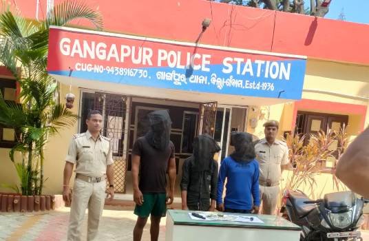 ଦେଶୀ ବନ୍ଧୁକ ସହ ତିନି ଲୁଟେରା ଗିରଫ