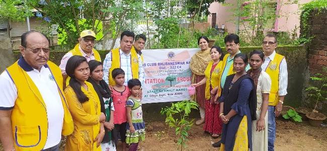 ଲାୟନ୍ସ କ୍ଲବ ଭୁବନେଶ୍ୱର ନୟାପଲ୍ଲୀର ବୃକ୍ଷରୋପଣ କାର୍ଯ୍ୟକ୍ରମ
