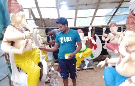 ଶିଳ୍ପୀଙ୍କ ଶେଷ ସ୍ପର୍ଶ ଅପେକ୍ଷାରେ ଗଜାନନ