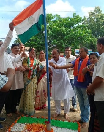 ୭୬ ତମ ସ୍ୱାଧୀନତା ଦିବସ ବିଜେପି ଜିଲ୍ଲା କାର୍ଯ୍ୟାଳୟରେ ପାଳିତ