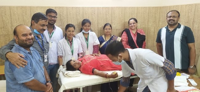 ଶ୍ରୀ ଚୈତନ୍ୟ ଇନ୍‌ଷ୍ଟିଚ୍ୟୁଟ ଅଫ୍ ବୈଷ୍ଣବିକ କଲଚର ଦ୍ୱାରା ରକ୍ତଦାନ ଶିବିର