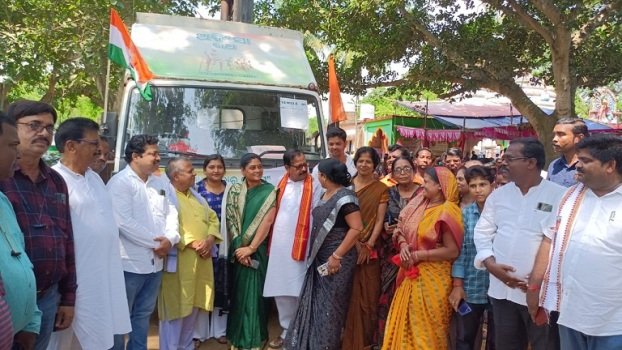 କେନ୍ଦ୍ରାପଡାରେ ଅହିଂସା ରଥକୁ ସ୍ୱାଗତ