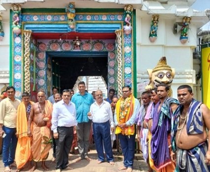 ଅତିରିକ୍ତ ସହକାରୀ ଦେବୋତ୍ତର କମିଶନରଙ୍କ ଶ୍ରୀବଳଦେବଜୀଉ ମନ୍ଦିର ପରିଦର୍ଶନ