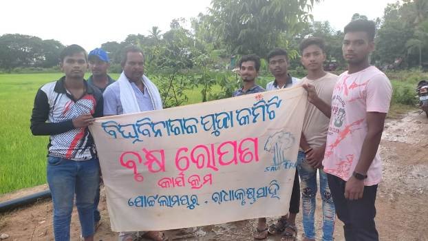 ବିଘ୍ନ ବିନାଶକ ପୂଜା କମିଟି ପକ୍ଷରୁ ବୃକ୍ଷରୋପଣ କାର୍ଯ୍ୟକ୍ରମ