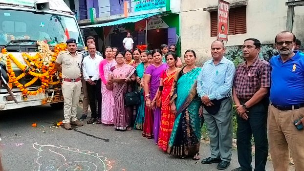 ମୋହନା ରେ ଅହିଂସା ରଥ କୁ ସ୍ଵାଗତ