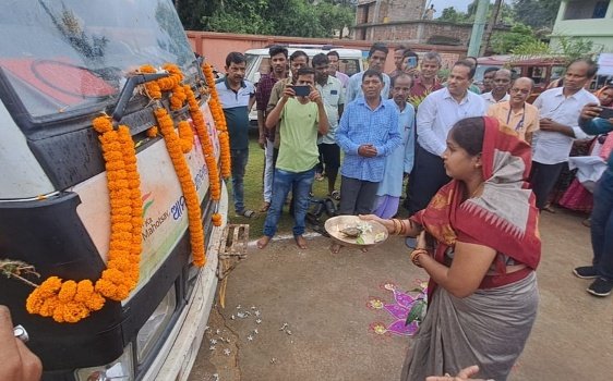 ଅହିଂସା ରଥକୁ ସ୍ୱାଗତ ସମ୍ବର୍ଦ୍ଧନା
