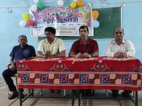 ଦ୍ଵିତୀୟ ଦିବସରେ ରାଷ୍ଟ୍ରୀୟ ସେବା ଯୋଜନା ସ୍ୱତନ୍ତ୍ର ଶିବିର