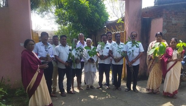 ତୁଳସୀ ସଂସ୍କୃତ ବିଦ୍ୟାଳୟରେ ବୃକ୍ଷରୋପଣ କାର୍ଯ୍ୟକ୍ରମ