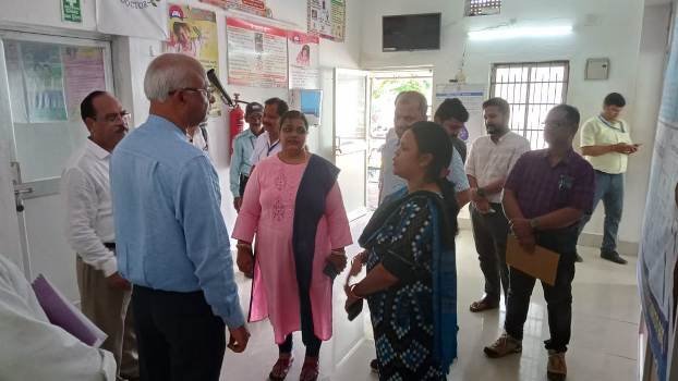 କେନ୍ଦ୍ରୀୟ ଅନୁଧ୍ୟାନକାରୀ ଦଳର ସ୍ବାସ୍ଥ୍ୟ କେନ୍ଦ୍ର ପରିଦର୍ଶନ