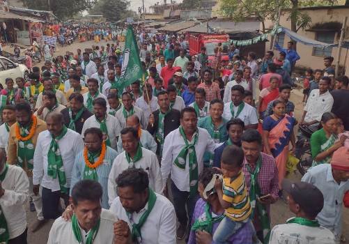 ତିରିଂ ବଡଡାଳିମାରେ ବିଶାଳ ଜନ ସମ୍ପର୍କ ପଦଯାତ୍ରା