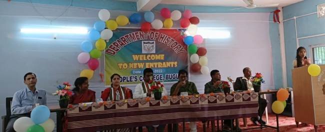 ଇତିହାସ ବିଭାଗ ପ୍ରଥମ ବର୍ଷ ଛାତ୍ରଛାତ୍ରୀଙ୍କୁ ସ୍ୱାଗତ