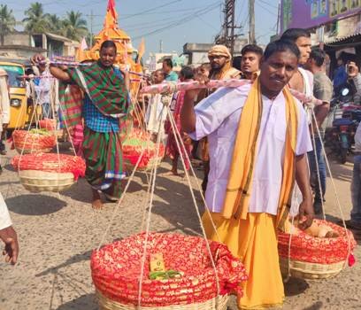 ଶ୍ରୀ ଜଗନ୍ନାଥ ଙ୍କ ମାମୁଁ ଘର ମାଧବ ମନ୍ଦିର ରୁ ଶ୍ରୀମନ୍ଦିର ଗଲା ପୋଢୁଆଁ ଭାର