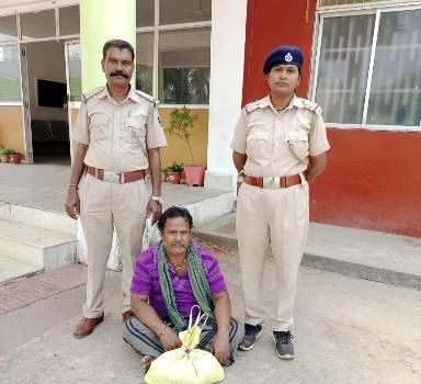 ୨କିଲୋ ଗଞ୍ଜେଇ ଜବତ:୧ ଗିରଫ