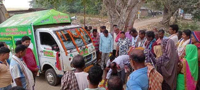 କୃଷିରଥକୁ ବଡମାଧପୁରରେ ବିପୁଳ ସ୍ୱାଗତ