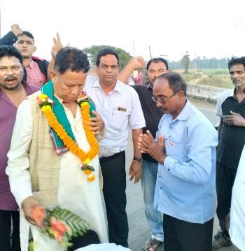 ଗଞ୍ଜାମରେ ମନ୍ତ୍ରୀ ପ୍ରଫୁଲ୍ଲ ମଲ୍ଲିକଙ୍କୁ ଭାବ୍ୟ ସମ୍ବର୍ଦ୍ଧନା