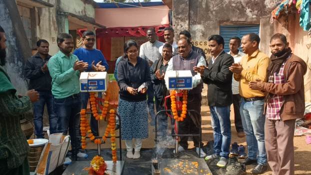ବହଳଦା ଲ୍ଯାମ୍ପରେ ଧାନମଣ୍ଡି ବିଡ଼ିଓ ଦ୍ବାରା ଉଦଘାଟିତ