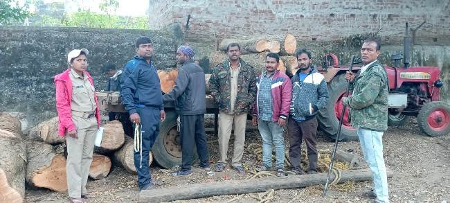 ବୁଗୁଡା ବନାଞ୍ଚଳ ପକ୍ଷରୁ ୧୧ ଖଣ୍ଡ ଆମ୍ବ ଗଣ୍ଡି ସହ ଟ୍ରାକ୍ଟର ଜବତ