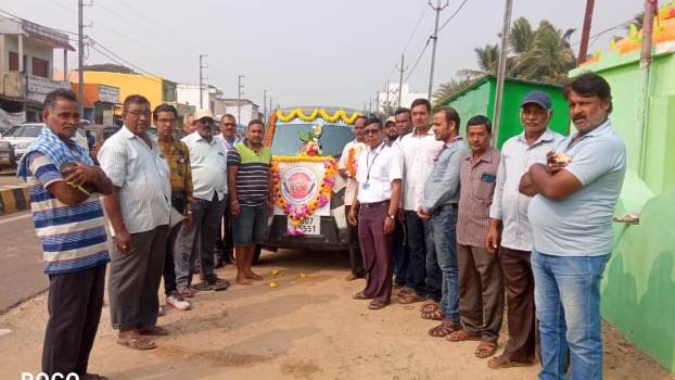 ଗଞ୍ଜାମ ଵିଜ୍ଞାପିତ ଅଂଚଳ ପରିଷଦରେ ଶ୍ରୀ ଶ୍ରୀ ଶ୍ରୀ ଗଣେଶ ରଥଙ୍କୁ ଗୁଡିଆ ସମାଜ ତରଫରୁ ସମ୍ବର୍ଦ୍ଧନା