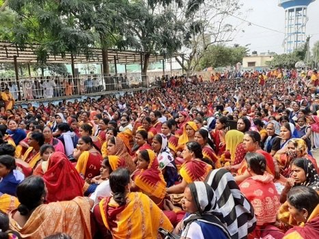 ଅଲ ଓଡିଶା ଅଙ୍ଗନୱାଡି ଲେଡିଜ ୱାର୍କରସ ଆସୋସିଏସନ ପକ୍ଷରୁ ଦାବିପତ୍ର ପ୍ରଦାନ