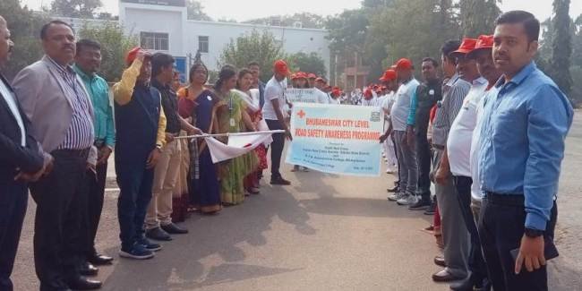 ବିଜେବି ମହାବିଦ୍ୟାଳୟରେ ଭୁବନେଶ୍ୱରସ୍ତରୀୟ ସଡ଼କ ନିରାପତ୍ତା ସଚେତନତା କାର୍ଯ୍ୟକ୍ରମ