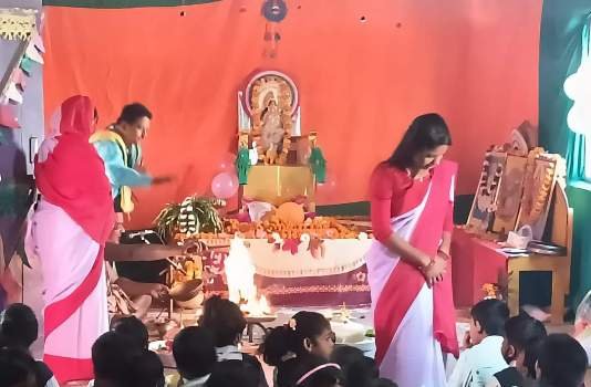 ଶିକ୍ଷାନୁଷ୍ଠାନ ରେ ସରସ୍ବତୀ ପୂଜା ଅନଷ୍ଠିତ