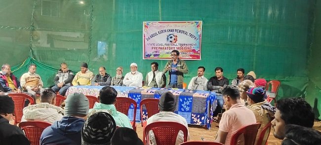 ୩ୟ ବାର୍ଷିକ ଅବଦୁଲ କରିମ ଖାନ ମେମୋରିଆଲ ଟ୍ରଫି ଫୁଟବଲ ଟୁର୍ଣ୍ଣାମେଣ୍ଟ ପାଇଁ ପ୍ରସ୍ତୁତି ବୈଠକ