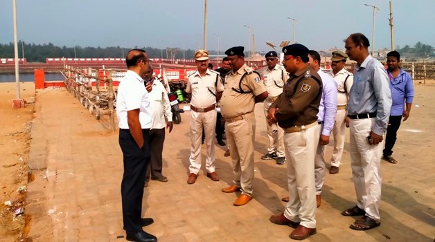 ମାଘ ସପ୍ତମୀ ବୁଡ଼ ପାଇଁ ପ୍ରସ୍ତୁତି ଓ ସୁରକ୍ଷା ବ୍ୟବସ୍ଥା କୁ ତଦାରଖ କଲେ ପୁରୀ ଜିଲ୍ଲା ଏସପି