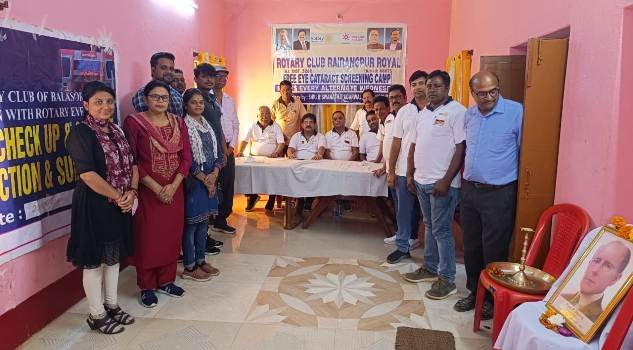 ରାଇରଙ୍ଗପୁର ରୋଟାରୀ କ୍ଳବ ଆନୁକୁଲ୍ୟରେ ମାଗଣା ମୋତିଆ ବିନ୍ଦୁ ଚକ୍ଷୁ ଶିବିର ଅନୁଷ୍ଠିତ