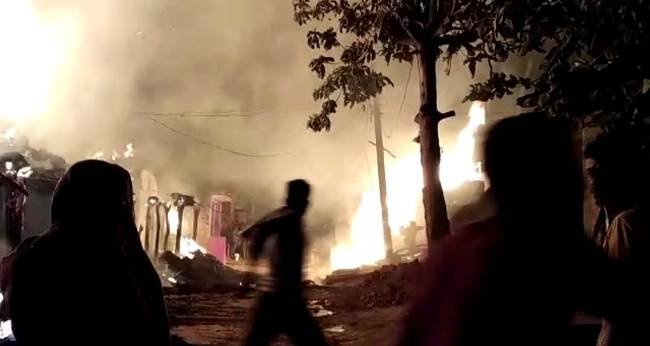 ବିରଞ୍ଚିପୁର ଗ୍ରାମର ତଳ ସାହିରେ ଭୟାବହ ଅଗ୍ନିକାଣ୍ଡ