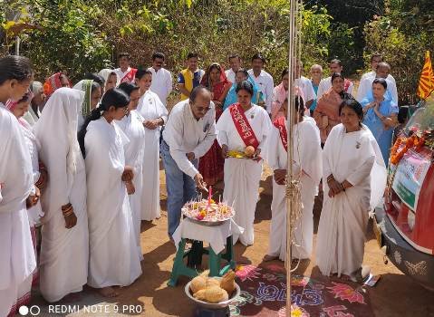 ଭଞ୍ଜନଗର ଗୀତାପାଠ ଶାଳାରେ ଶିବଧ୍ବଜା ଉତ୍ତୋଳନ