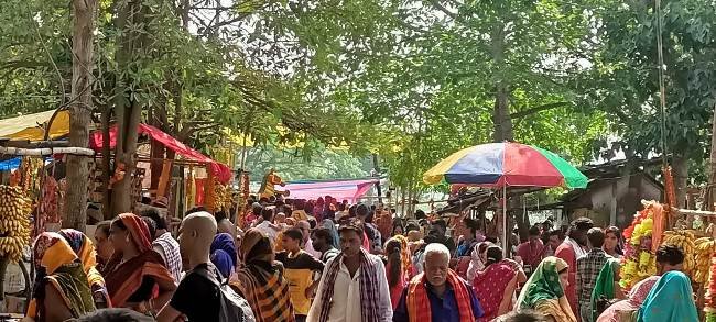 ଚୈତ୍ର ତୃତୀୟ ମଙ୍ଗଳବାର  ଶ୍ୟାମଳାଇ ଓ କରେଇଶୁଣୀ ପୀଠ ପାଲଟିଲା ଜନସମୁଦ୍ର