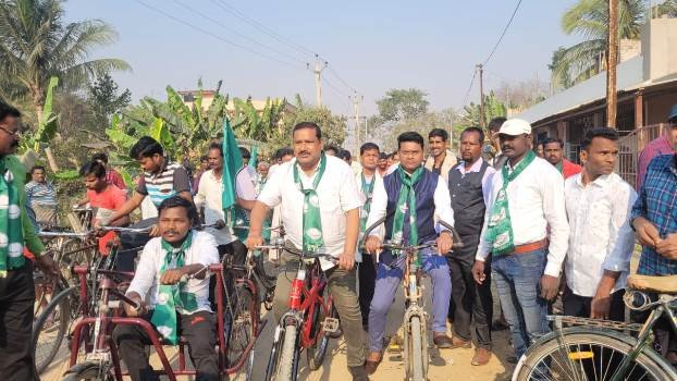 ବିଜୁବାବୁଙ୍କ ଜୟନ୍ତୀରେ ୩୭ନଂ ଜୋନରେ ବିଜେଡି ପକ୍ଷରୁ ସାଇକେଲ ଶୋଭାଯାତ୍ରା