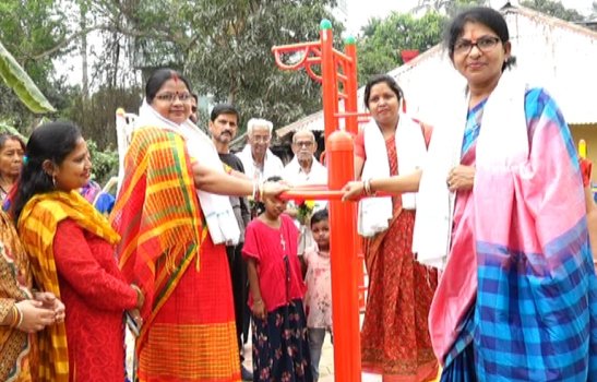 ୧୩ ନଂ ୱାର୍ଡ଼ରେ ମୁକ୍ତାକାଶ ବ୍ୟାୟାମଗାର ଉଦଘାଟିତ