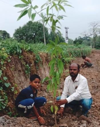 ବୃକ୍ଷରୋପଣ କରି ନିଜର ଜନ୍ମଦିନ ପାଳିଲେ ସ୍ବେଛାସେବୀ