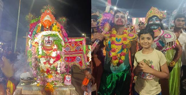 ବେଲଗୁଣ୍ଠା ଐତିହାସିକ ଠାକୁରାଣୀ ଯାତ୍ରାରେ ମାଁ ଙ୍କ ପ୍ରଥମ ନଗର ପରିକ୍ରମା
