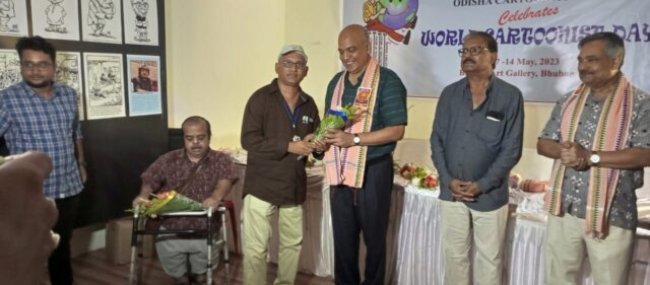 ବିଶ୍ଵ କାର୍ଟୁନିଷ୍ଟ ଦିବସ ଉପଲକ୍ଷେ ଓଡ଼ିଶା କାର୍ଟୁନ୍ ଏକାଡେମୀର ୨ୟ କାର୍ଟୁନ୍ ପ୍ରଦର୍ଶନୀ