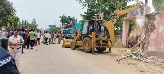 ବନ୍ତ ବଜାରରୁ ଜବରଦଖଲ ଉଚ୍ଛେଦ