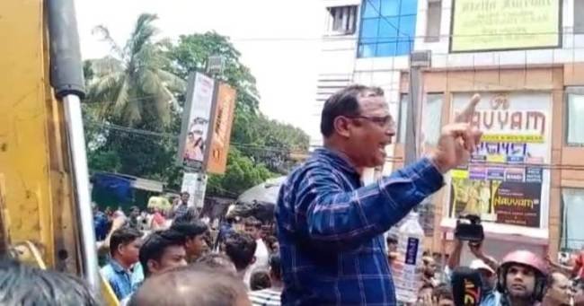 ମାର୍କେଟ ବିଲ୍‌ଡ଼ିଙ୍ଗରେ ଉଚ୍ଛେଦ ସମୟରେ ଉତ୍ତେଜନା