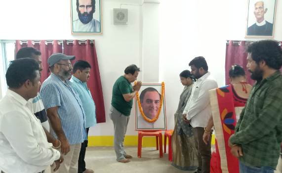 ଜିଲା କଂଗ୍ରେସ ପକ୍ଷରୁ ରାଜୀବ ଗାନ୍ଧୀଙ୍କ ତିରୋଧାନ ଦିବସ