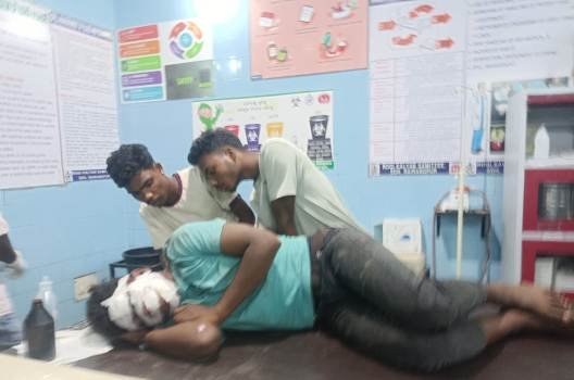 ବିଶୋଇ ଥାନା !ଦୁଇ ବାଇକ୍ ମୁହାଁମୁହିଁ ଜଣେ ଗୁରୁତର