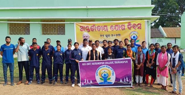 ରାଇରଙ୍ଗପୁର ରେ ଆନ୍ତର୍ଜାତିକ ଯୋଗ ଦିବସ ପାଳିତ