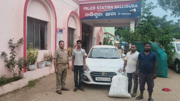 ଗଞ୍ଜେଇ ଚାଲାଣ ଅଭିଯୋଗରେ ୩ ଜଣ ଗିରଫ