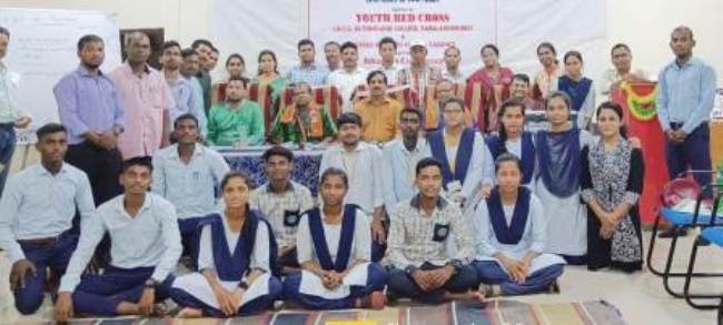 ଯୁବ ରେଡକ୍ରସ୍ ପକ୍ଷରୁ ୩ ଦିନିଆ ତାଲିମ ଶିବିର କାର୍ଯ୍ୟକ୍ରମ