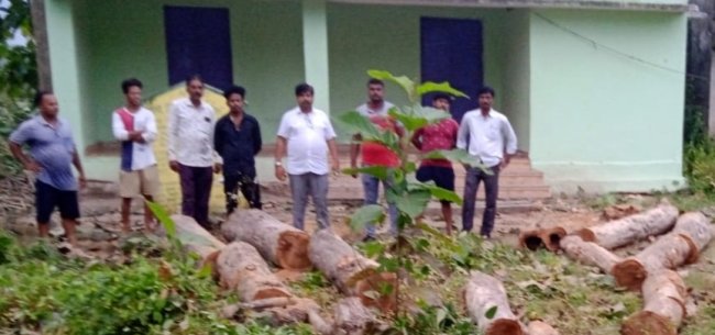 କାଠଗଣ୍ଡିକୁ ଜବତ କଲା ବନ ବିଭାଗ