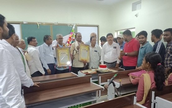 ପଞ୍ଚାୟତ ହାଇସ୍କୁଲ ପୁରୁଷୋତ୍ତମପୁରରେ ଅବସରକାଳୀନ ସମ୍ବର୍ଦ୍ଧନା ସଭା