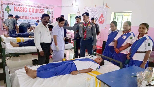 ସ୍କାଉଟ ଗାଇଡ୍ ମାନଙ୍କର ରକ୍ତଦାନ ଶିବିର