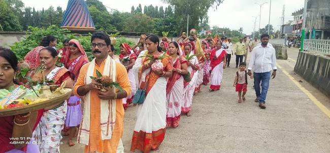 ସରସ୍ୱତୀ ଶିଶୁ ବିଦ୍ୟା ମନ୍ଦିରରେ କଳସ ଶୋଭାଯାତ୍ରା